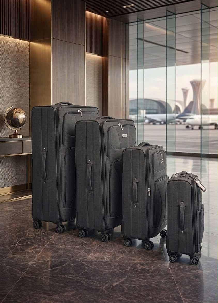 Eva -Trolley ( Fabric luggage ) Set of 4