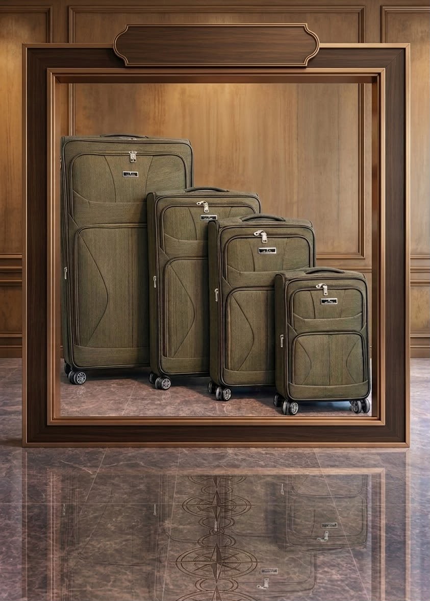 Eva -Trolley ( Fabric luggage ) Set of 4