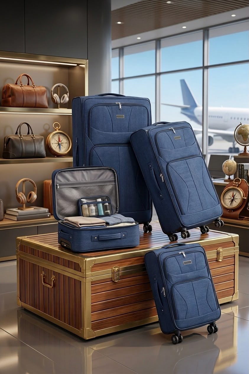 Eva -Trolley ( Fabric luggage ) Set of 4